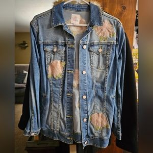 Lularoe Embroidered Denim Jacket